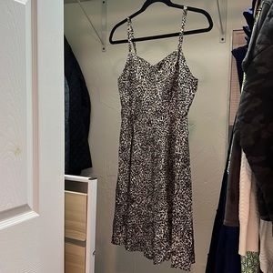 Old Navy cheetah cami silk dress
